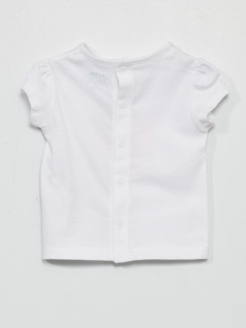 T-shirt imprimé en jersey Blanc - Kiabi