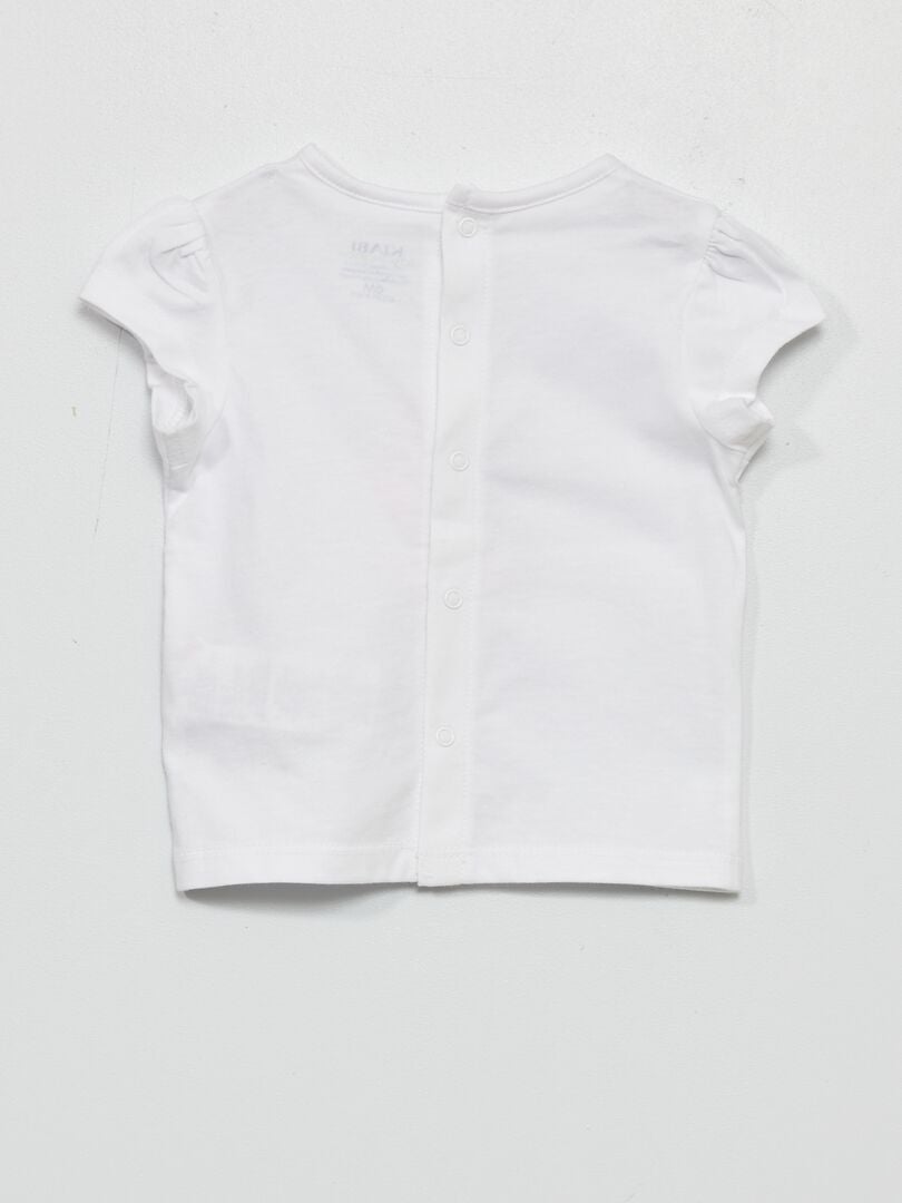 T-shirt imprimé en jersey Blanc - Kiabi