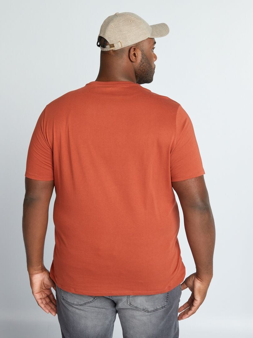 T-shirt imprimé en maille jersey Marron - Kiabi