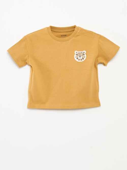 T-shirt imprimé en relief - Kiabi