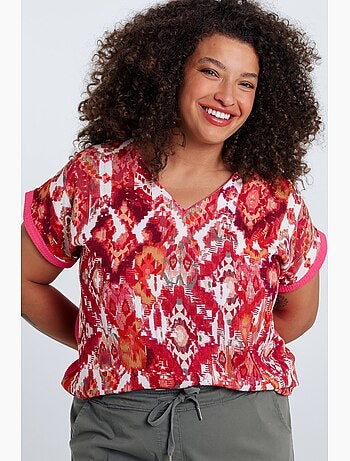T-shirt imprimé ethnique PAPRIKA