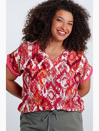 T-shirt imprimé ethnique