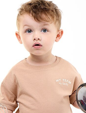 T-shirt imprimé fantaisie à manches courtes