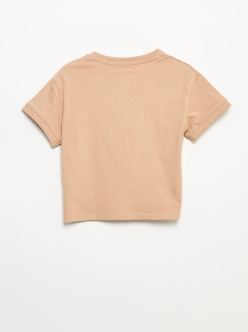 T-shirt imprimé fantaisie à manches courtes - Kiabi