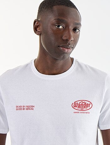 T-shirt imprimé fantaisie à manches courtes