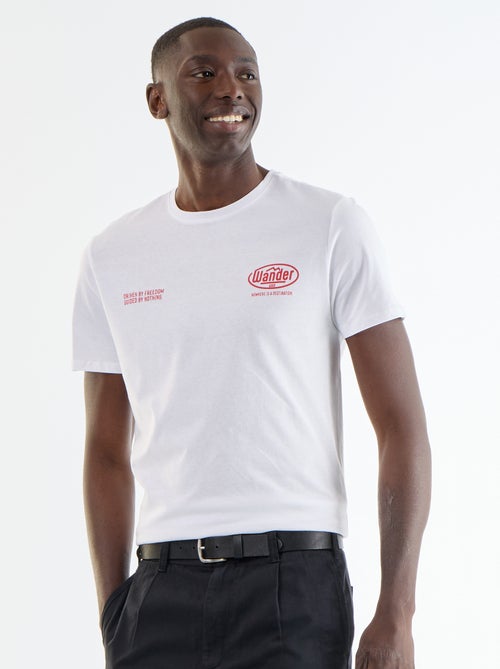 T-shirt imprimé fantaisie à manches courtes - Kiabi T-shirt imprimé fantaisie à manches courtes - Kiabi
