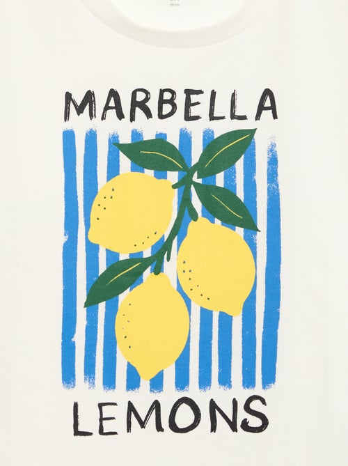 T-shirt imprimé fantaisie à manches courtes - Kiabi