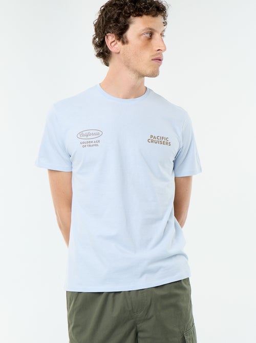 T-shirt imprimé fantaisie à manches courtes - Kiabi
