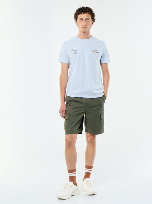 T-shirt imprimé fantaisie à manches courtes - Kiabi