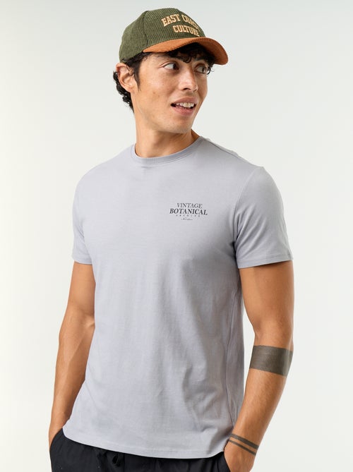 T-shirt imprimé fantaisie à manches courtes - Kiabi
