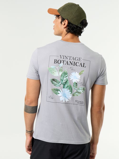 T-shirt imprimé fantaisie à manches courtes - Kiabi