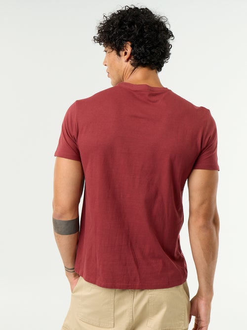 T-shirt imprimé fantaisie à manches courtes - Kiabi