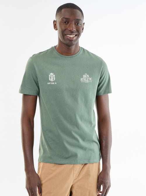 T-shirt imprimé fantaisie à manches courtes - Kiabi T-shirt imprimé fantaisie à manches courtes - Kiabi