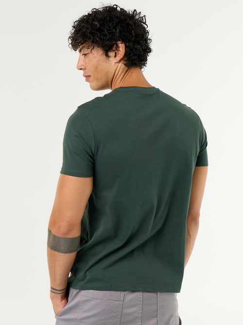 T-shirt imprimé fantaisie à manches courtes - Kiabi