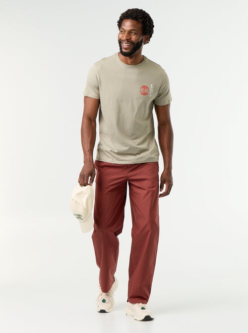 T-shirt imprimé fantaisie à manches courtes - Kiabi