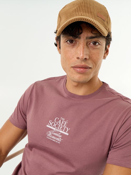 T-shirt imprimé fantaisie à manches courtes - Kiabi