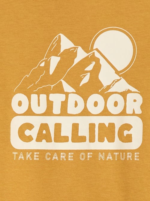 T-shirt imprimé fantaisie à manches longues - Kiabi