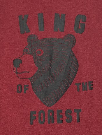 T-shirt imprimé fantaisie à manches longues