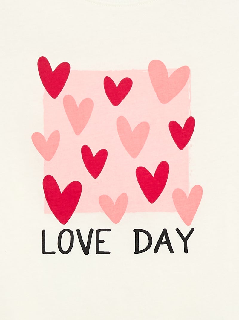 T-shirt imprimé fantaisie Beige - Kiabi