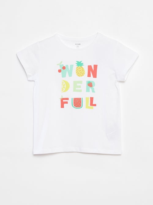 T-shirt imprimé fantaisie - Kiabi