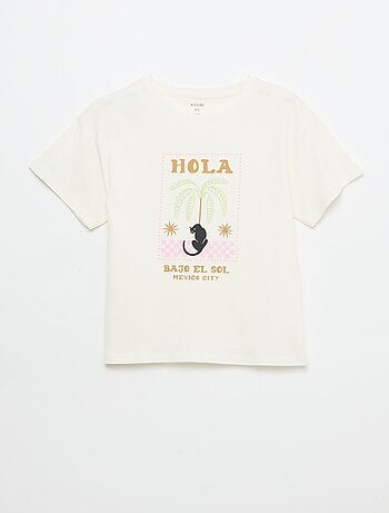 T-shirt imprimé fantaisie