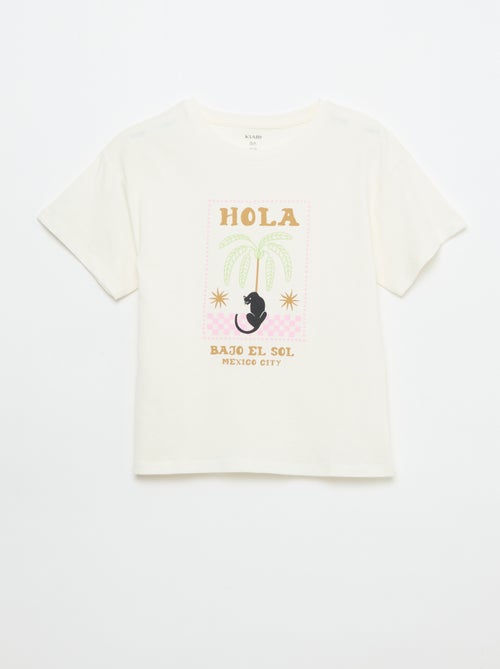 T-shirt imprimé fantaisie - Kiabi