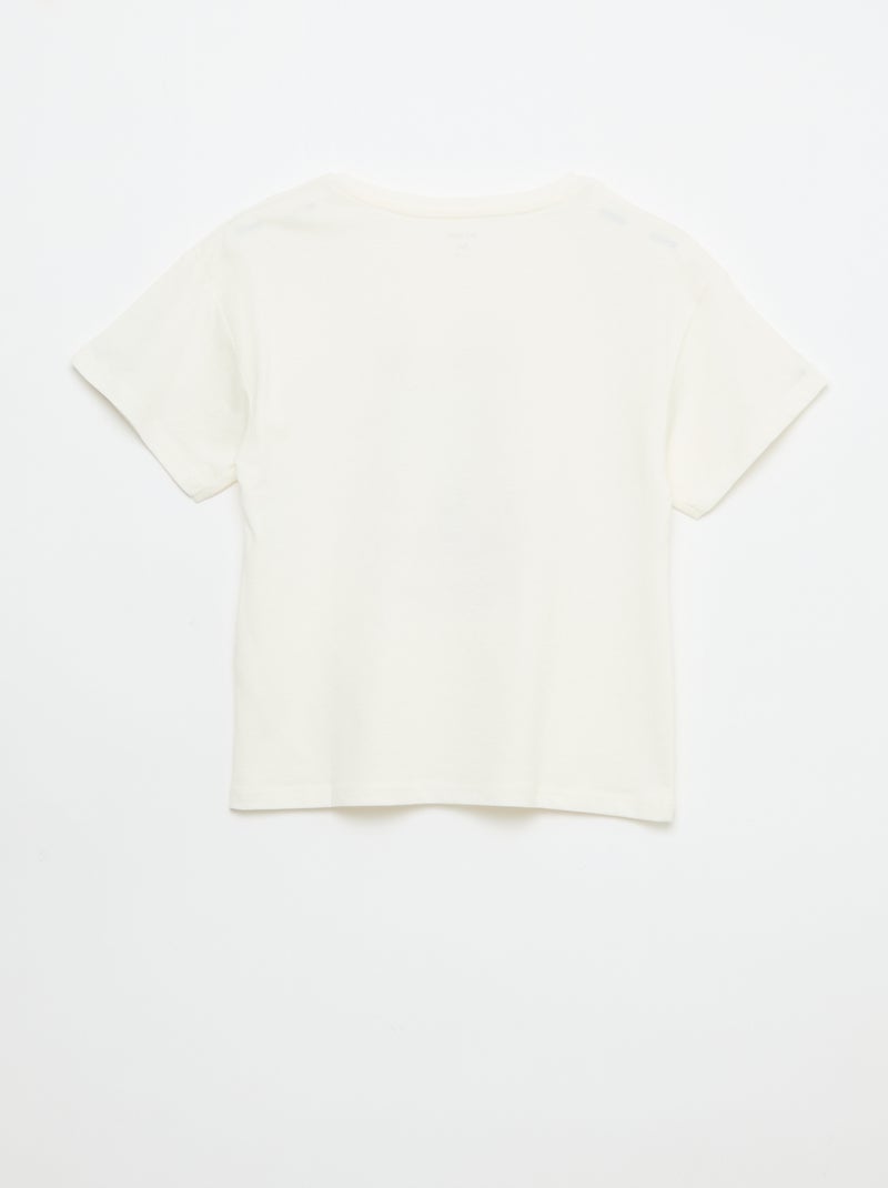 T-shirt imprimé fantaisie Blanc - Kiabi
