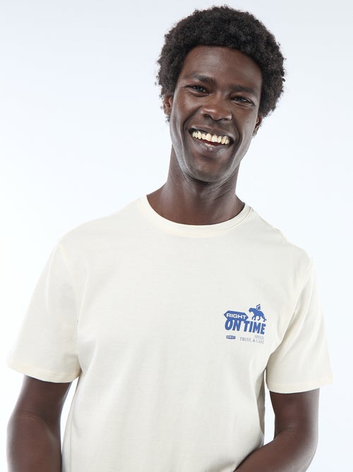 T-shirt imprimé fantaisie - Kiabi