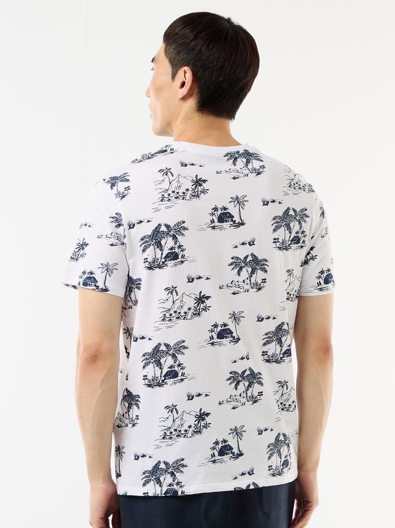 T-shirt imprimé fantaisie Blanc - Kiabi