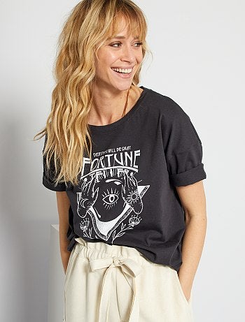 T-shirt imprimé fantaisie éco-conçu