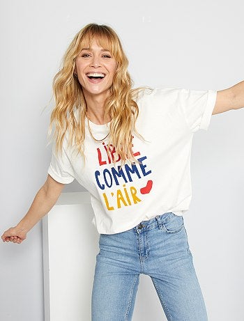 T-shirt imprimé fantaisie éco-conçu