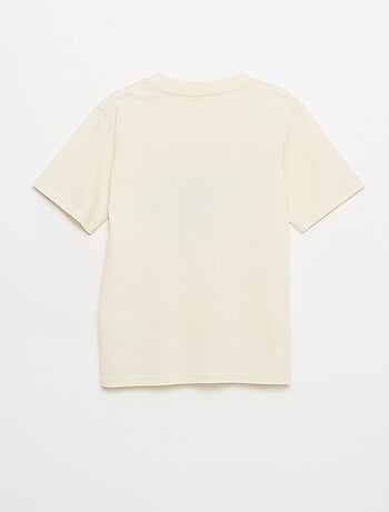 T-shirt imprimé fantaisie manches courtes