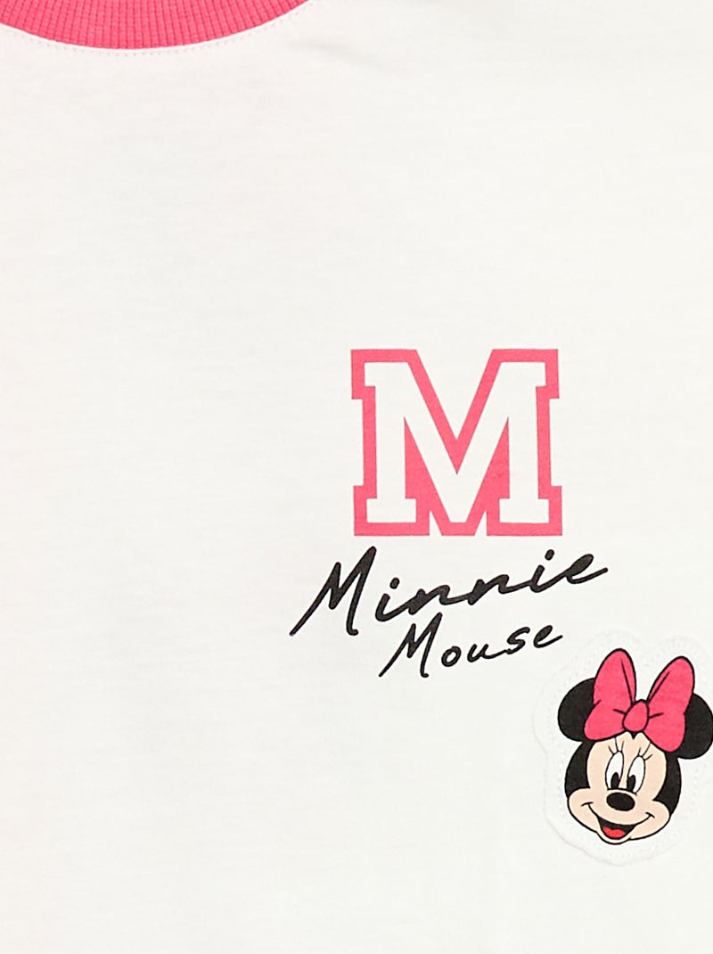 T-shirt imprimé fantaisie 'Minnie' 'Disney' Blanc - Kiabi