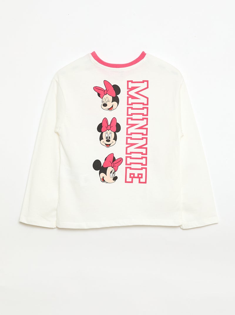 T-shirt imprimé fantaisie 'Minnie' 'Disney' Blanc - Kiabi