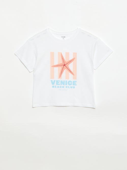 T-shirt imprimé fantaisie - Kiabi