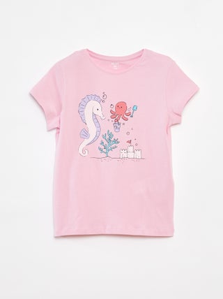 T-shirt imprimé fantaisie