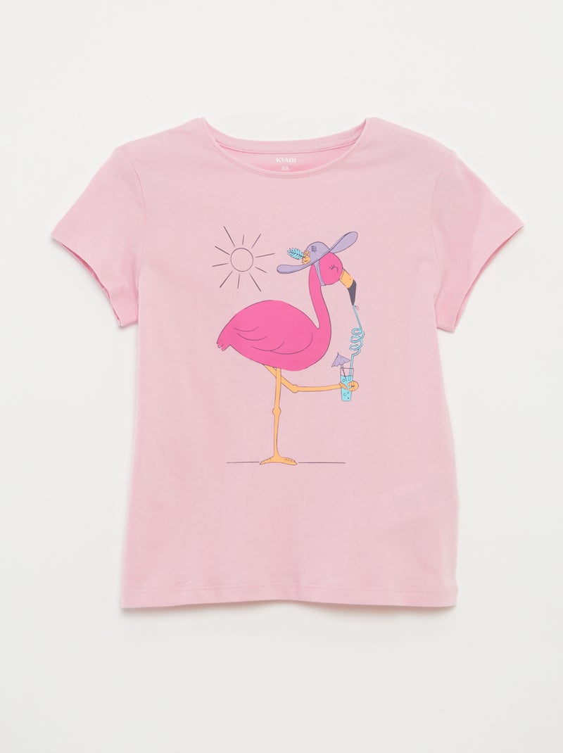 T-shirt imprimé fantaisie ROSE - Kiabi
