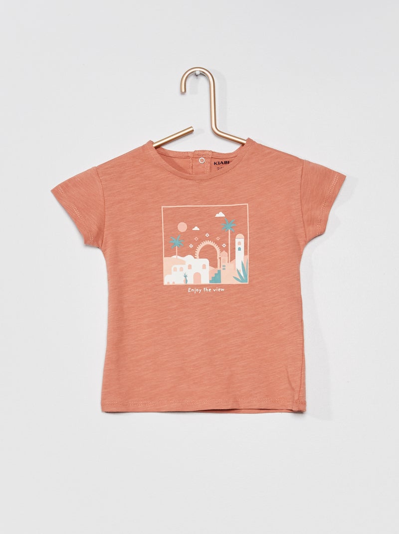 T-shirt imprimé fantaisie ROSE - Kiabi