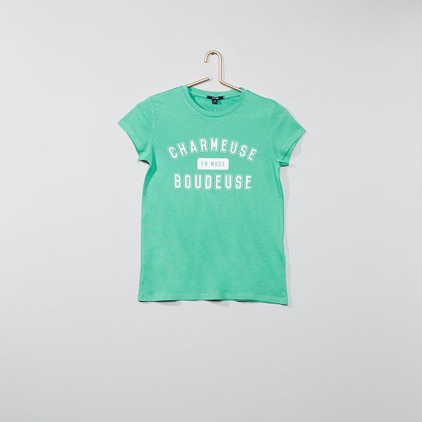 t shirt vert fille