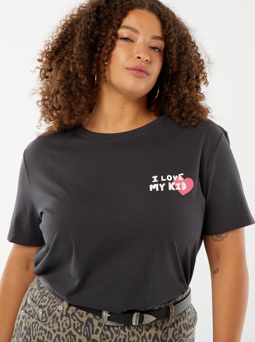 T-shirt imprimé 'fête des mères' manches courtes - Kiabi