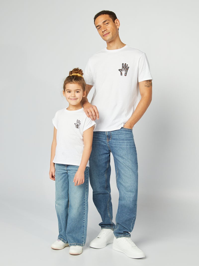 T-shirt imprimé Fête des pères Blanc - Kiabi