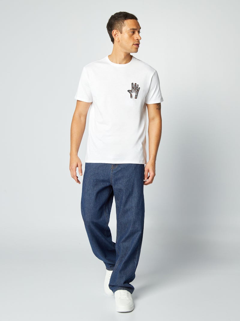 T-shirt imprimé Fête des pères Blanc - Kiabi