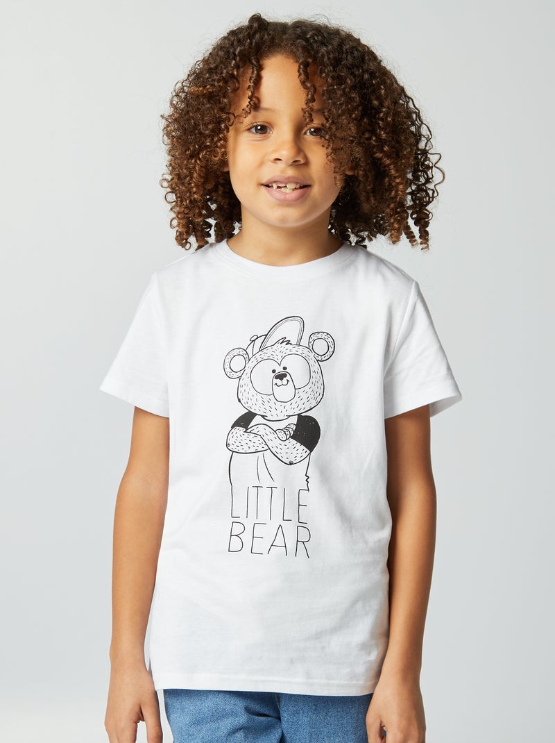T-shirt imprimé Fête des pères Blanc - Kiabi