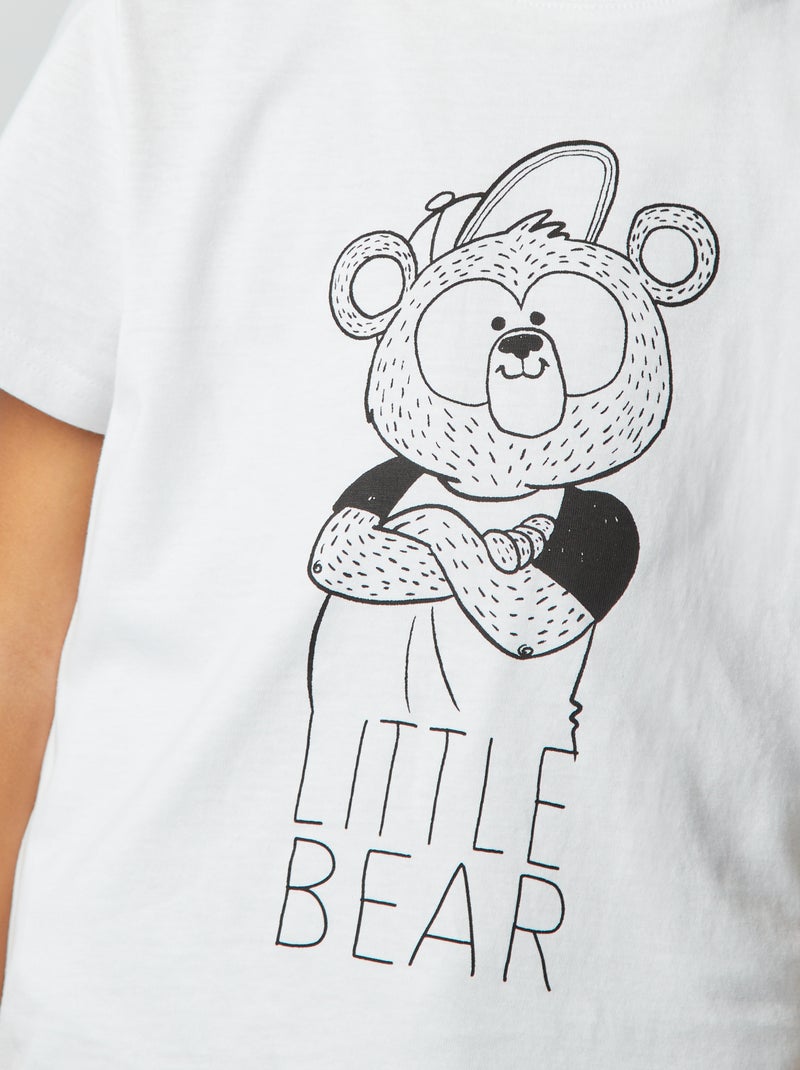 T-shirt imprimé Fête des pères Blanc - Kiabi