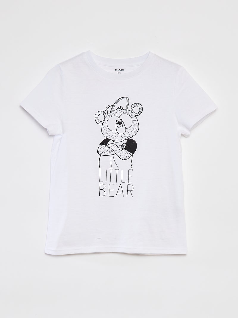 T-shirt imprimé Fête des pères Blanc - Kiabi