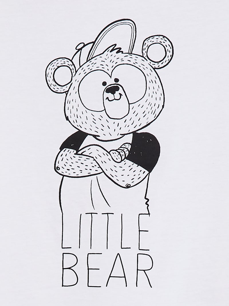 T-shirt imprimé Fête des pères Blanc - Kiabi