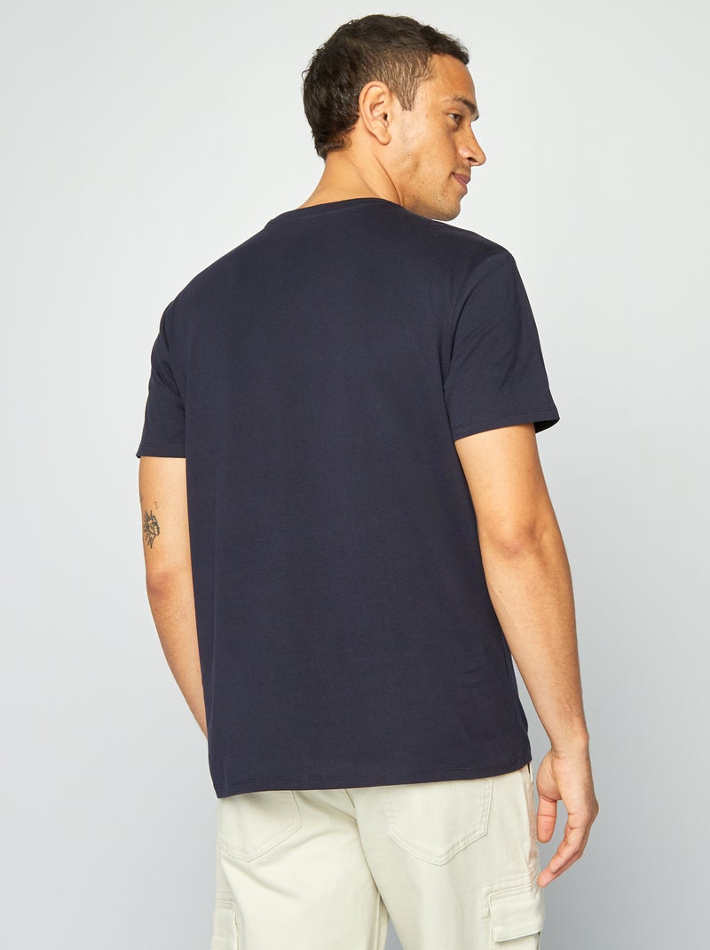 T-shirt imprimé Fête des pères Bleu marine - Kiabi
