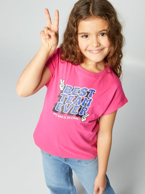 T-shirt imprimé 'Fête des pères' - Kiabi