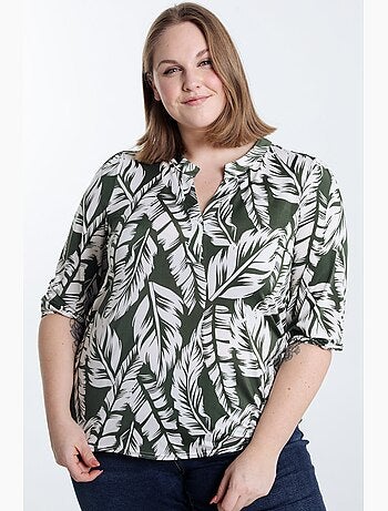 T-shirt imprimé feuilles