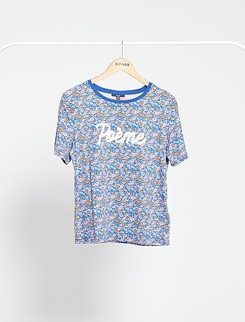 T-shirt imprimé 'fleurs'